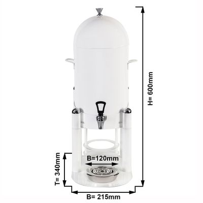 Heißgetränke-Dispenser - 9 Liter - Weiß