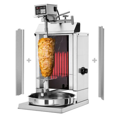 Elektro Gyros-/ Dönergrill - 1 Brenner - max. 5 kg - inkl. 2 Flügeltüren