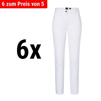 Pantalón mujer karlowsky 5 bolsillos blanco | GGM Gastro