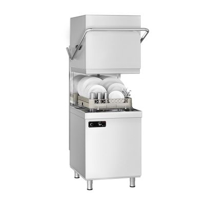 Durchschubspülmaschine - Manuell - 6,52 kW - mit Reiniger-, Klarspüler- & Laugenpumpe