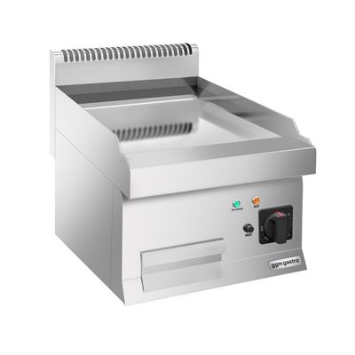 Elektro Bratplatte - mit Hartchrom-Beschichtung - 4,5 kW - Glatt