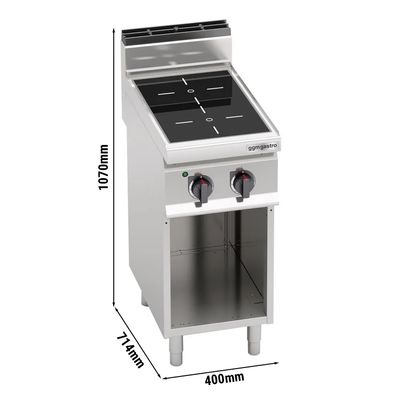 Induction cooker - 2x hobs (7 kW)