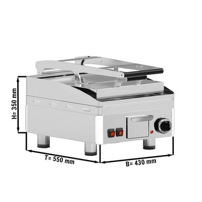 Elektrische duplex grill - 430mm - Glad