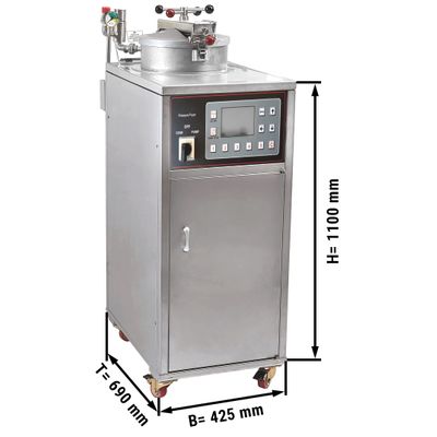 Freidora eléctrica de alta presión - 33 litros