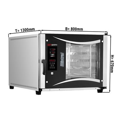 Piekarnik elektryczny z termoobiegiem cyfrowy - 5x EN 40 x 80 cm 