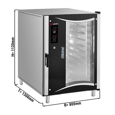 Piekarnik elektryczny z termoobiegiem cyfrowy - 10x EN 40 x 80 cm 