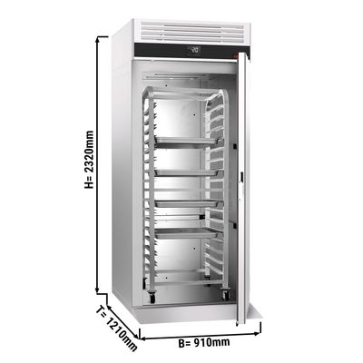 Морозильный шкаф для вкатных тележек (GN 2/1 + EN 600x400) - объем: 700 л / 1 дверь 