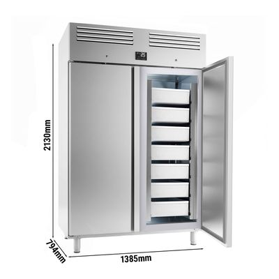 Fischkühlschrank PREMIUM PLUS - EN 60x40- 1240 Liter - mit 2 Türen