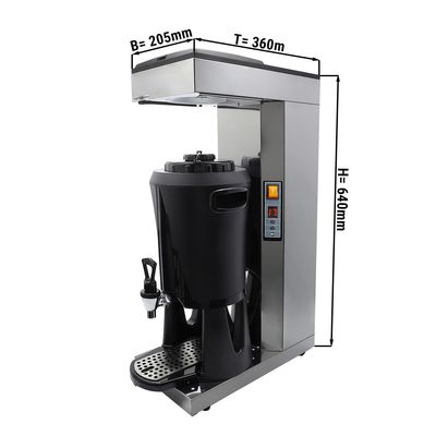 Coffee filter machine - 2.5 litres - 2,2kW -  with thermokinetics & automatic water filling