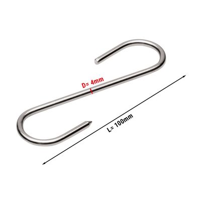 Meat hook for meat ripening cabinet - length 10 cm