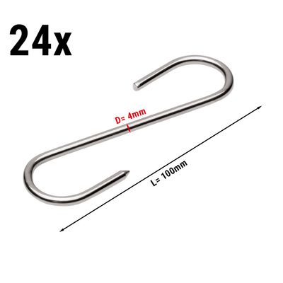 (24 pieces) Meat hook for meat maturation cabinet - length 10 cm