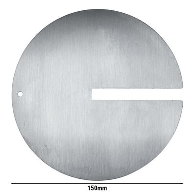 Fleischplatte für Dönerspieß mit Schlitz - Ø 150 mm