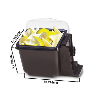 Mini garnish container - 1,1 litres - with lid