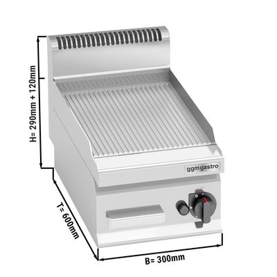 Plinski roštilj - rebrasta površina (4 kW)