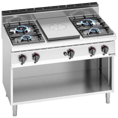Glühplatte & Gasherd - 28 kW - 4 Brenner