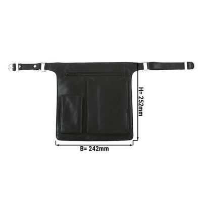 Large cashier's holster - 24.2 x 25.2 cm - Black