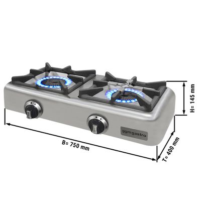 Gas Cooker - with 2 Burners (8 kW)