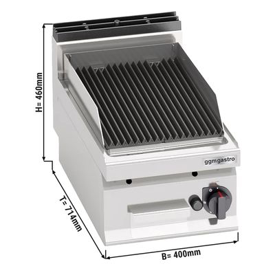  Volcanic lava gas grill (6.9 kW)