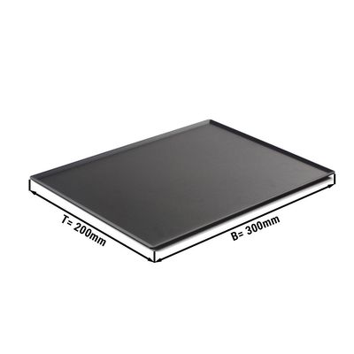 Slastičarski pladanj & Pladanj za posluživanje - 30x20 cm - Crna boja