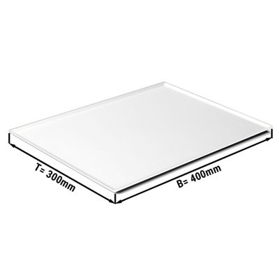 Pastry / & presentation plate - 40 x 30 cm - White