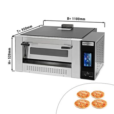 Gas Pizza oven-4x30 cm 