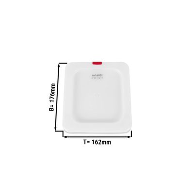 Polypropylene containers GN 1/6 - milky - height 7mm