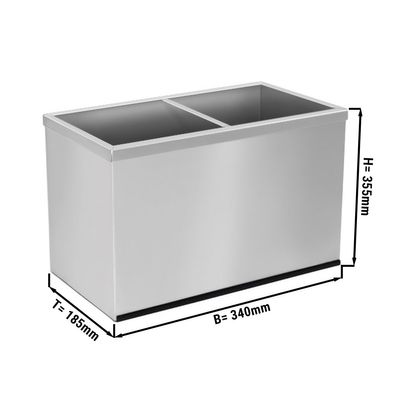 Edelstahlgestell für Saucenspender - 2x 2 Liter