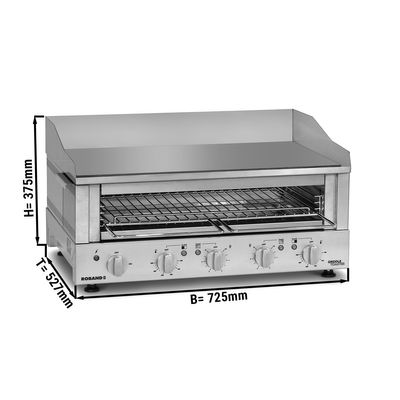 ROBAND | Grillrooster 700 - 730mm - 5,9 kW - Grill & Salamander