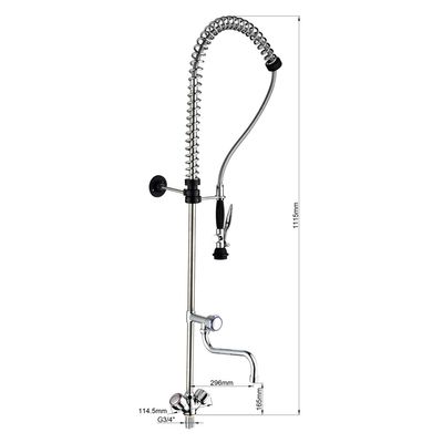 Single-hole Pre-rinse unit with mixer tap 6000
