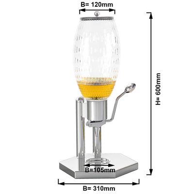 Honigspender - 4,7 Liter - Chrom