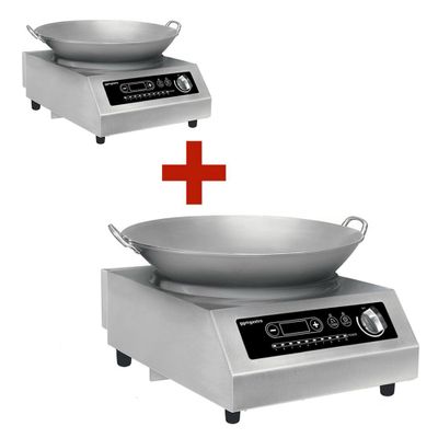 (2 Stück) Wok Induktionsherd - 3,5 kW - inkl. WOK