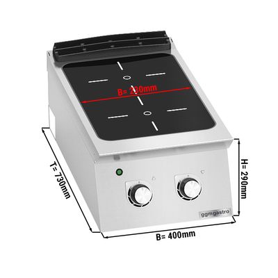 Infracrveni štednjak - 6,4 kW - 2 ploče za kuhanje