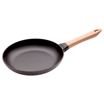 STAUB | PANS - Bratpfanne mit Holzgriff - Ø 260mm - Gusseisen - Schwarz