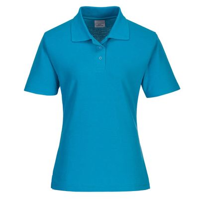 Damen Poloshirt - Wasserblau - Größe: XXL