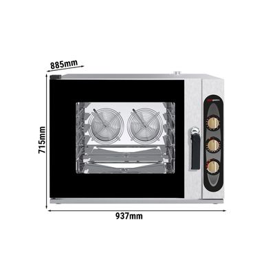 Bäckerei-Kombidämpfer - Manuell - 4x EN 600x400