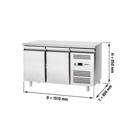 Bakery Refrigerated counter Eco - 1500x800mm - with 2 doors