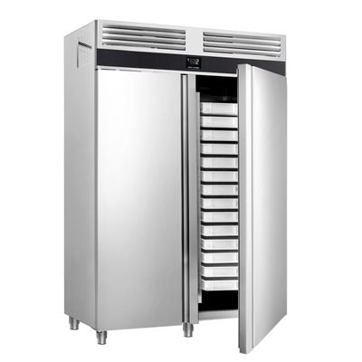 Bäckerei-Kühlschrank Edelstahl PREMIUM - EN 600x400 - 1700 Liter - mit 2 Türen