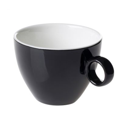 (6 Stück) BART COLOUR CAFE - Cappuccinotasse - 230ml - Schwarz