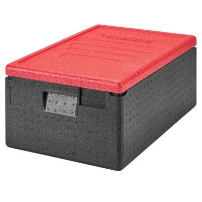 CAMBRO | CAM GOBOX® - Toploader - GN 1/1 - Schwarz - Deckel Rot