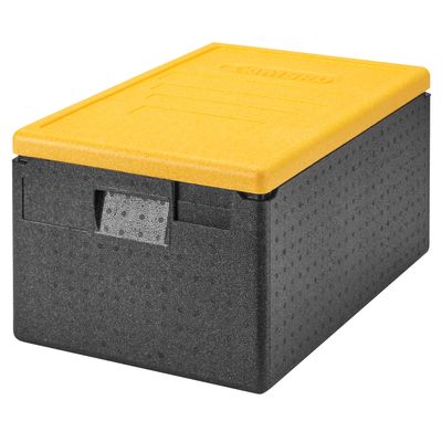 CAMBRO | CAM GOBOX® - Toploader - GN 1/1 - Schwarz - Deckel Gelb