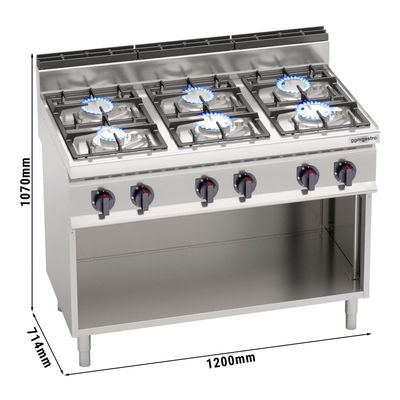Κουζίνα Αερίου - 31,5 kW - 6 Εστίες