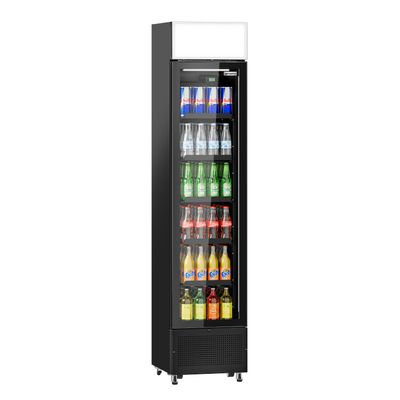 Getränkekühlschrank - 145 Liter - rahmenloses Design - mit 1 Glastür & Werbedisplay