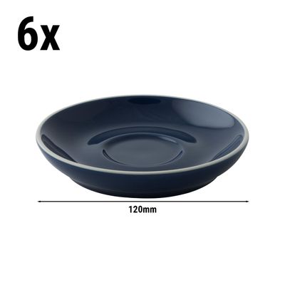 (6 komada) COLORS - Tanjurić šalice za kavu - Ø 120 mm - Plava boja