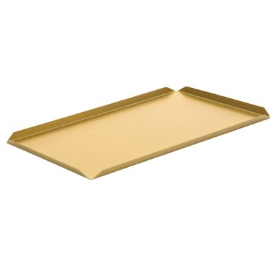 (5 komada) Slastičarska ploča -& Prezentacijska ploča od aluminija - 600x100x10 mm - Boja šampanjca 