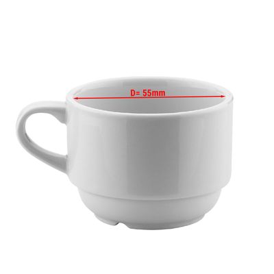 (12 Stück) ENTITY - Espressotasse - Weiß
