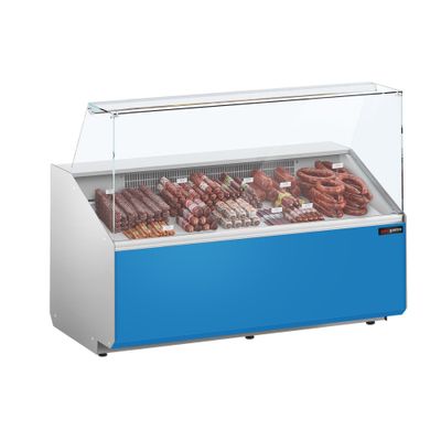 Kühltheke - 1600mm - Frontblende Hellblau