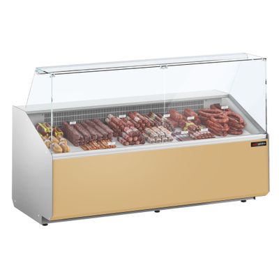 Kühltheke - 2500mm - Frontblende Beige