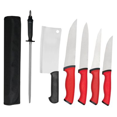 Haller Minimesser-Set 6-teilig – Bunte Holzgriffe, Rostfreie Klingen, Praktisch Für Unterwegs