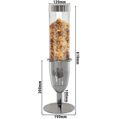 Cereal dispenser with round base - Ø 120 mm