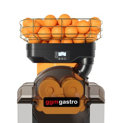 Elektryczna wyciskarka cytrusów - pomarańczowa - przycisk Push & Juice - automatyczne podawanie owoców
